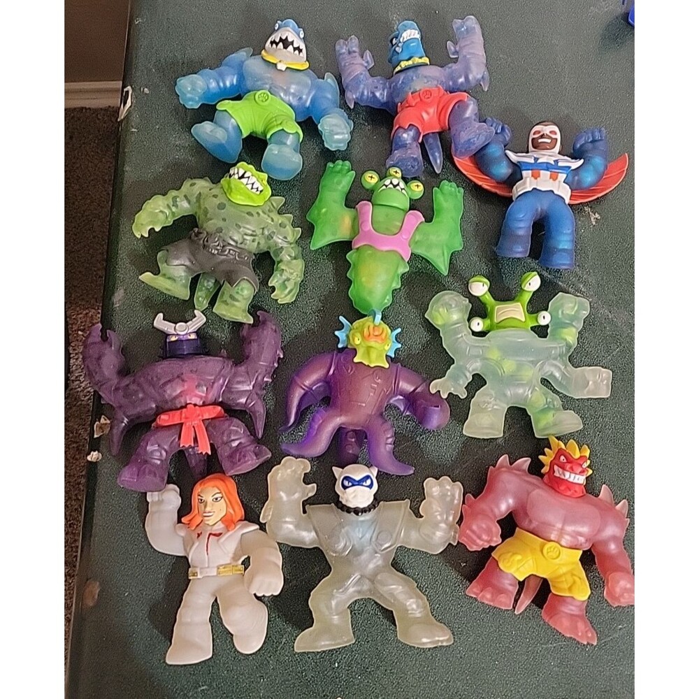 Heroes‎ of Goo Jit Zu Lot  Action Figures Stretch Toys Used